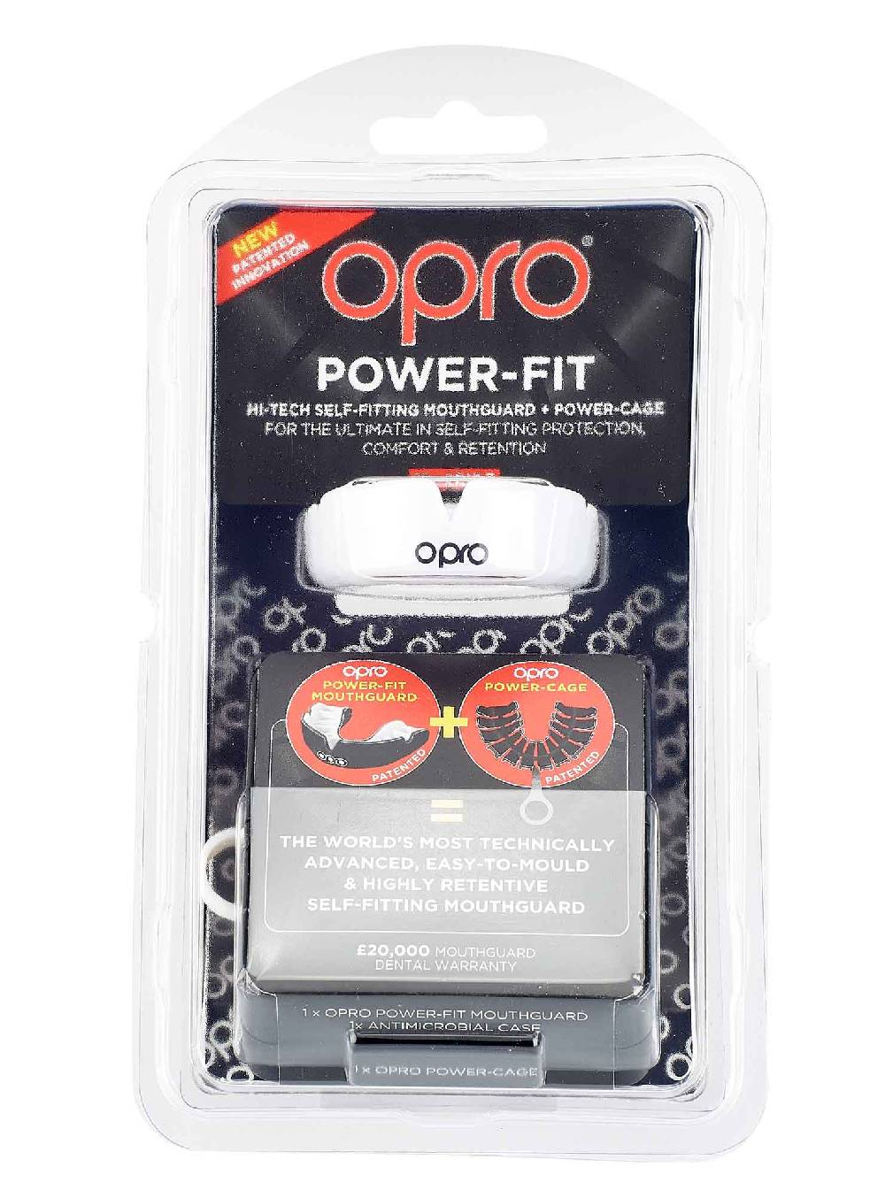 Ju Sports OPRO Zahnschutz PowerFit White/Gold Begrenztes Angebot