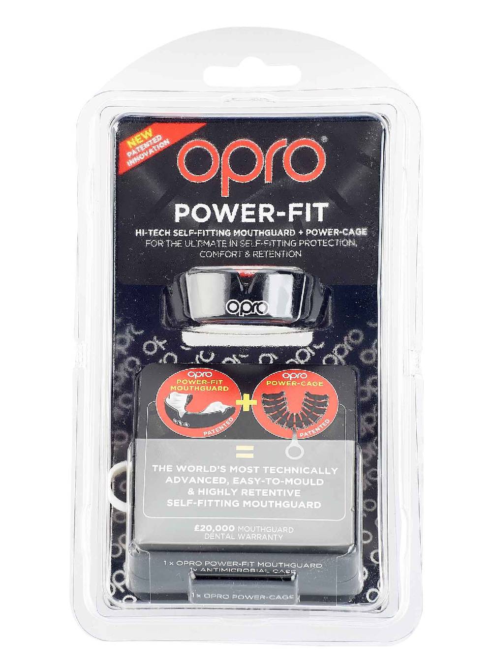 Ju Sports OPRO Zahnschutz PowerFit Black/White Exklusivangebot
