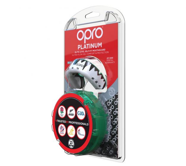 Ju Sports OPRO Zahnschutz Platinum Senior "Fangz" white Zeitlich begrenztes Angebot