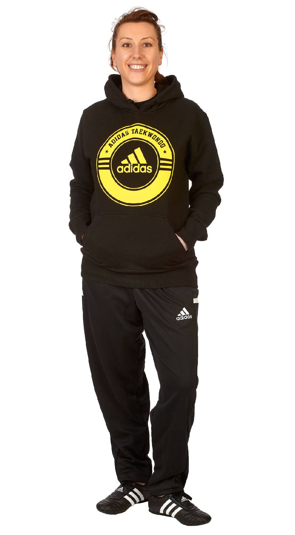 Ju Sports adidas Community line Hoody Taekwondo "Circle" black/yellow, adiCSH05T Flash Sale