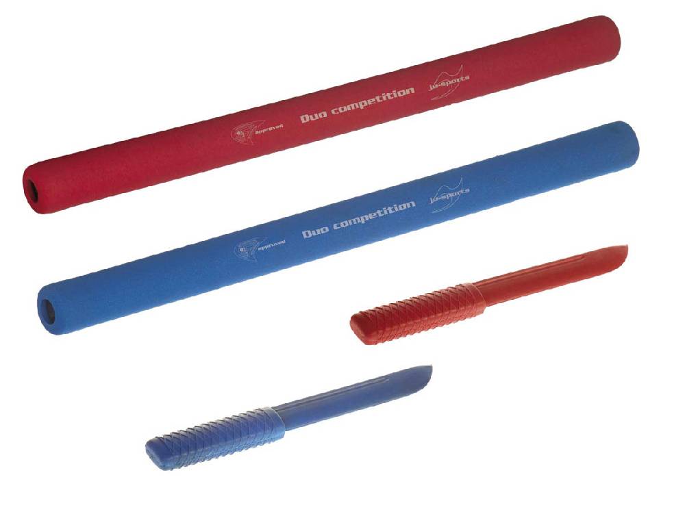 Ju Sports Ju-Jutsu Duo-Waffen-Set: Soft Stick rot und blau, Messer rot und blau Bestseller