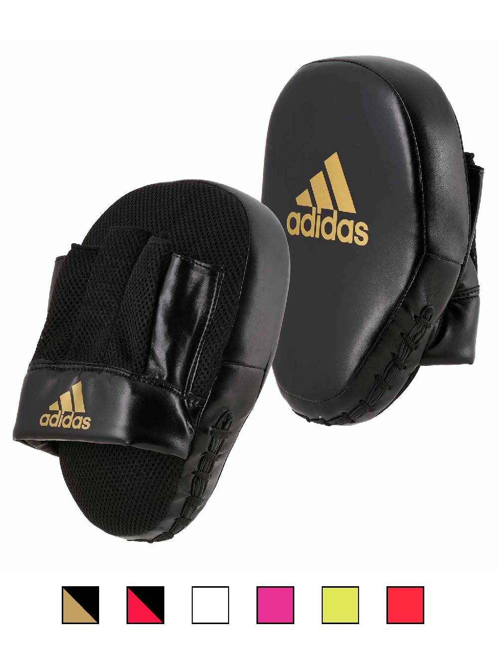 Ju Sports adidas Speed Coach Paar-Pratzen, schwarz/gold ADISBAC014 Vatertagsangebot