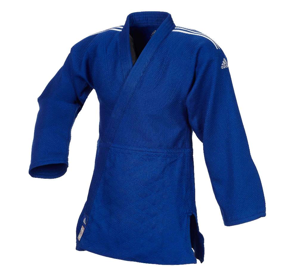 Ju Sports adidas Judoanzug CHAMPION II IJF slim cut, blau/weiße Streifen, JIJFBS Preisnachlass