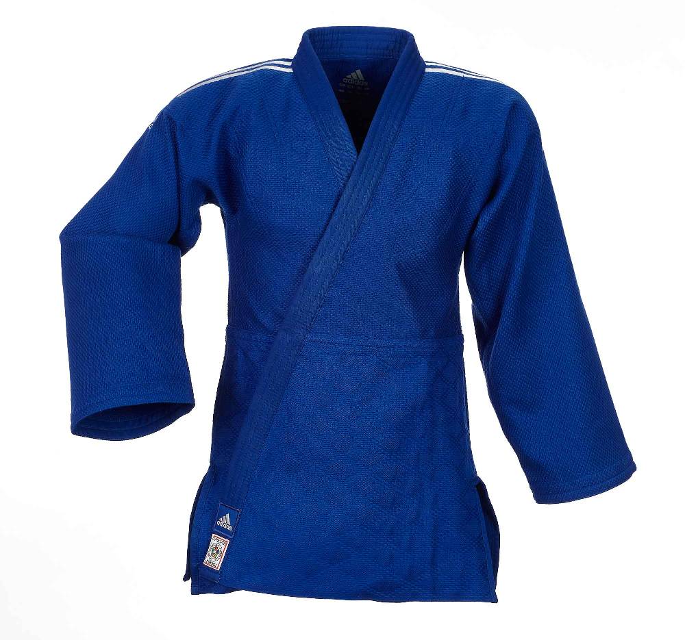 Ju Sports adidas Judoanzug CHAMPION II IJF slim cut, blau/weiße Streifen, JIJFBS Preisnachlass
