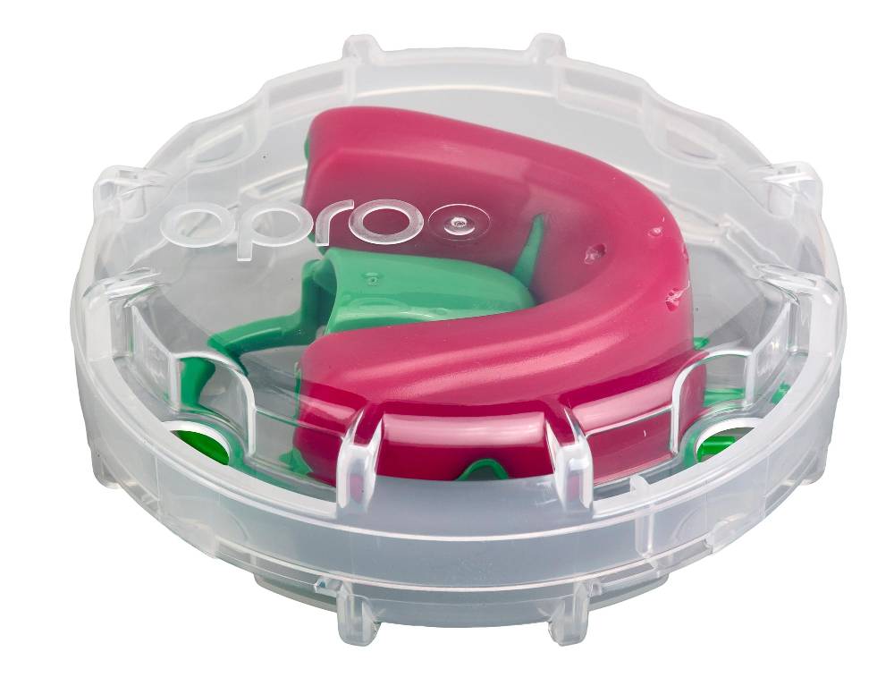 Ju Sports OPRO Zahnschutz Silver - Pink/ Fl. Green Bestseller
