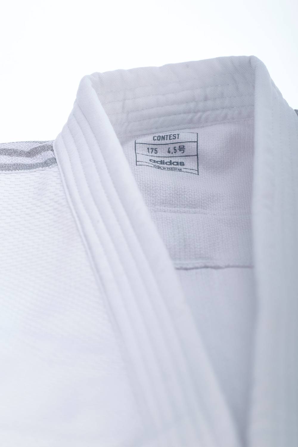 Ju Sports adidas Judo-Anzug Contest weiß/silberne Streifen, J650 Sonderangebot der Fabrik