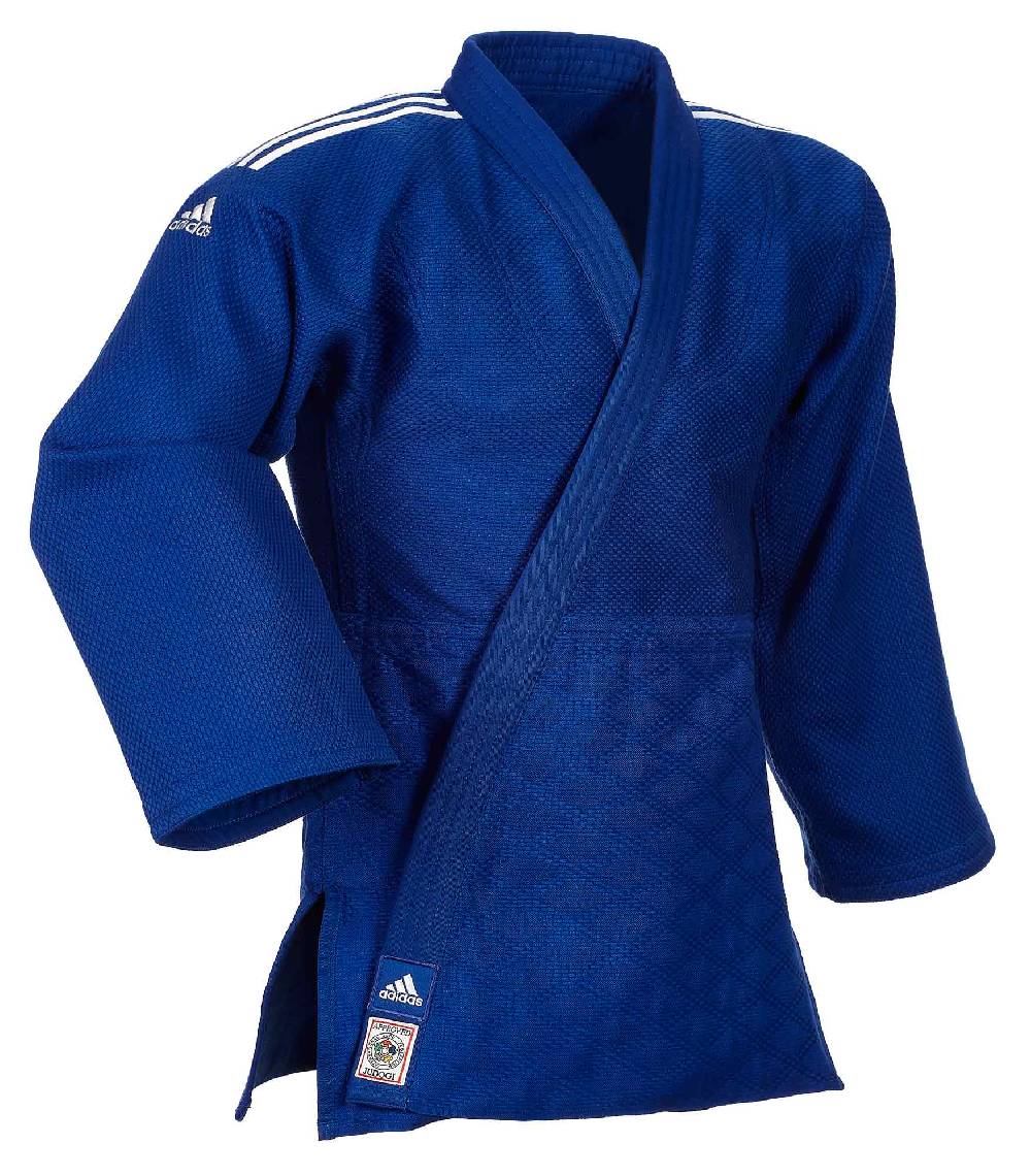 Ju Sports adidas Judoanzug CHAMPION II IJF, blau/weiße Streifen, JIJFB Heißer Verkauf
