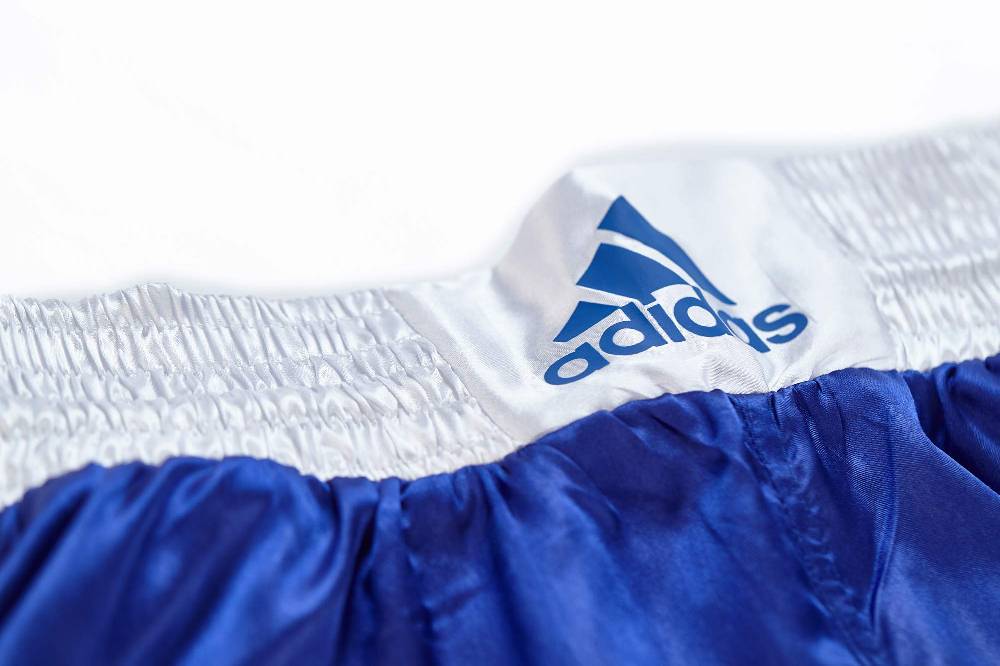 Ju Sports adidas Kickbox-Hose blau/weiß, adiKBUN110T Blitzangebot