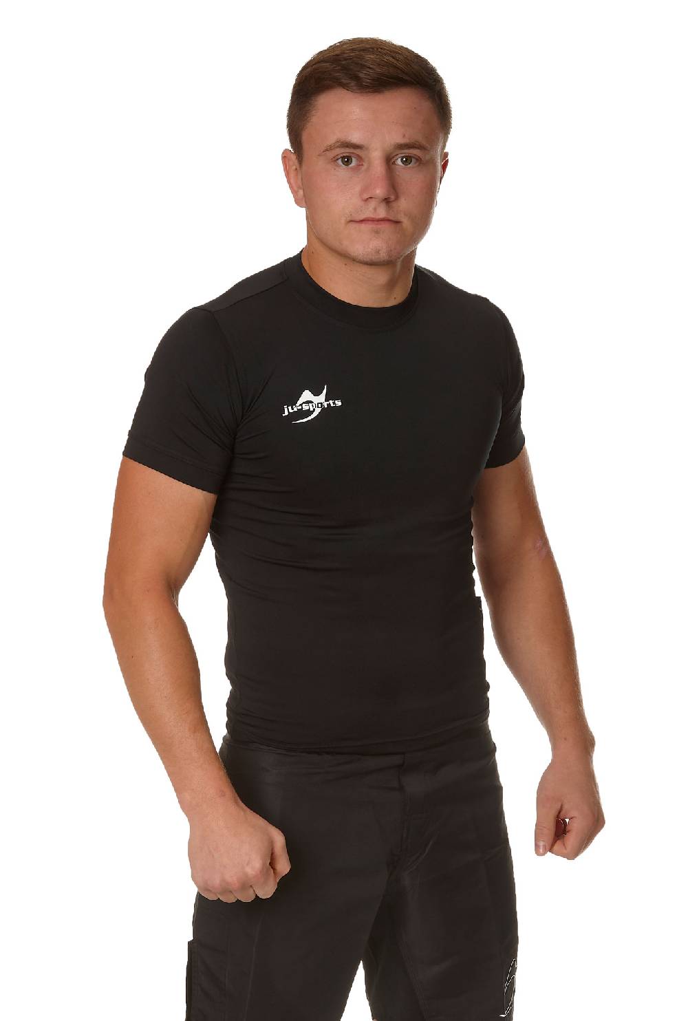 Ju Sports Compression Shirt kurzarm schwarz Große Rabatte