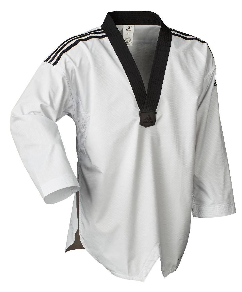 Ju Sports adidas Taekwondoanzug, Fighter mit Streifen, ADITF02 Räumungsverkauf