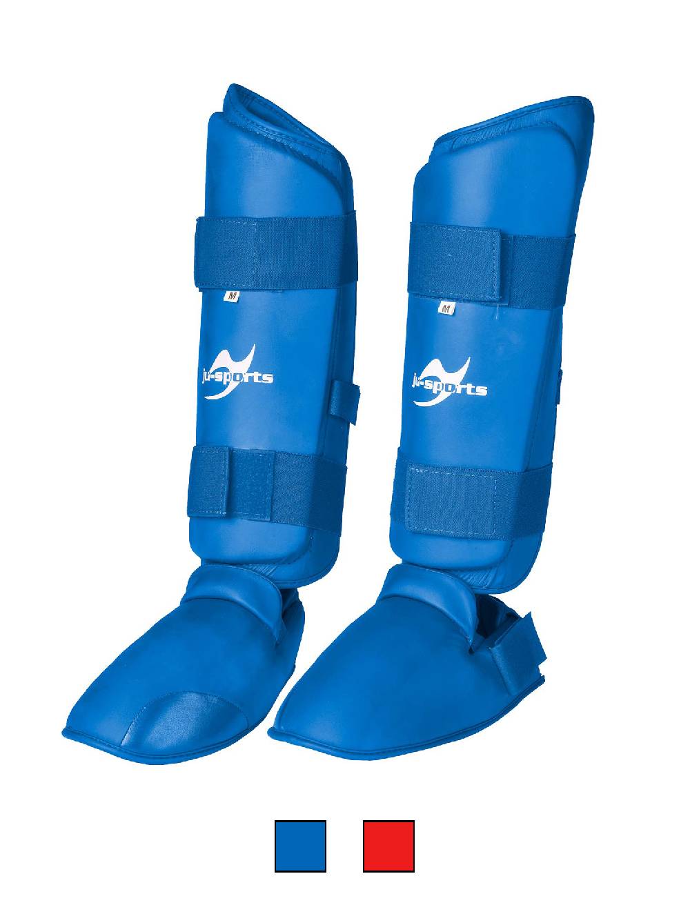 Ju Sports Schienbein-Spannschutz Karate blau Riesige Rabatte