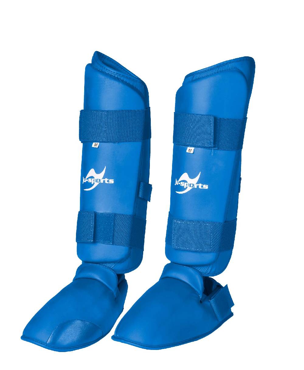 Ju Sports Schienbein-Spannschutz Karate blau Riesige Rabatte