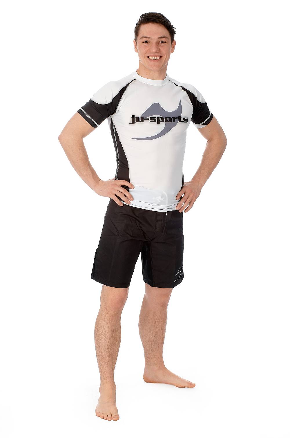 Ju Sports Rashguard Pro C13 kurzarm weiß Nur noch ein Tag übrig