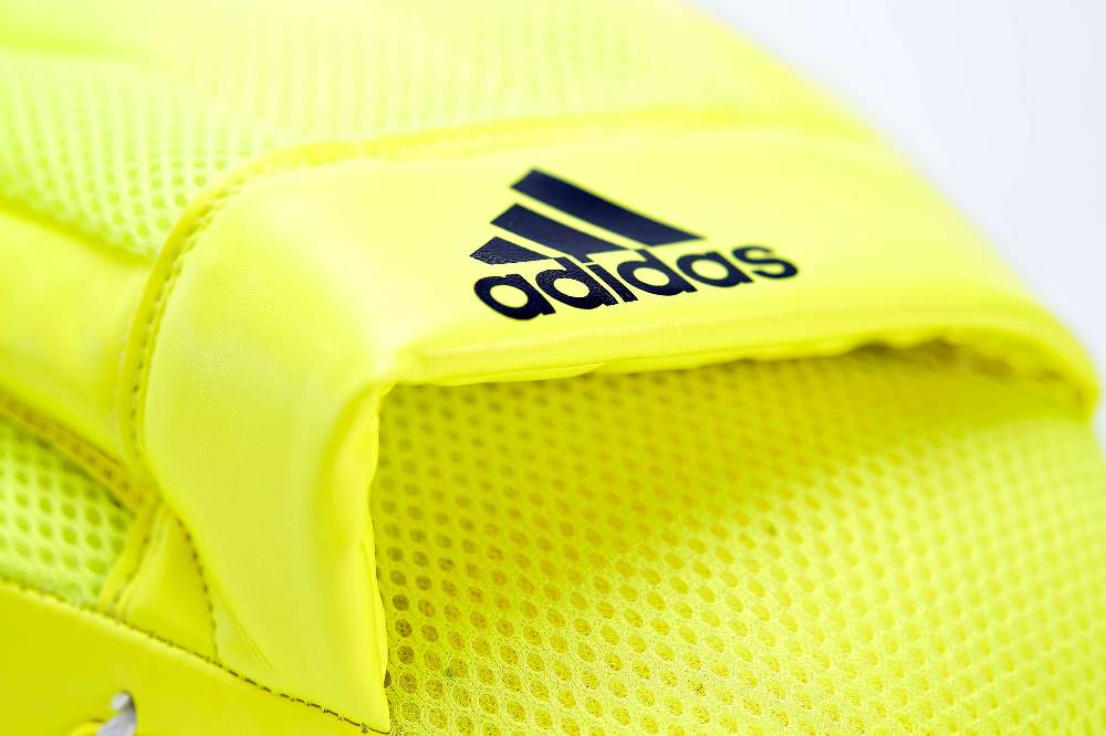 Ju Sports adidas Speed Coach Paar-Pratzen, gelb/blau ADISBAC014 Räumungsverkauf