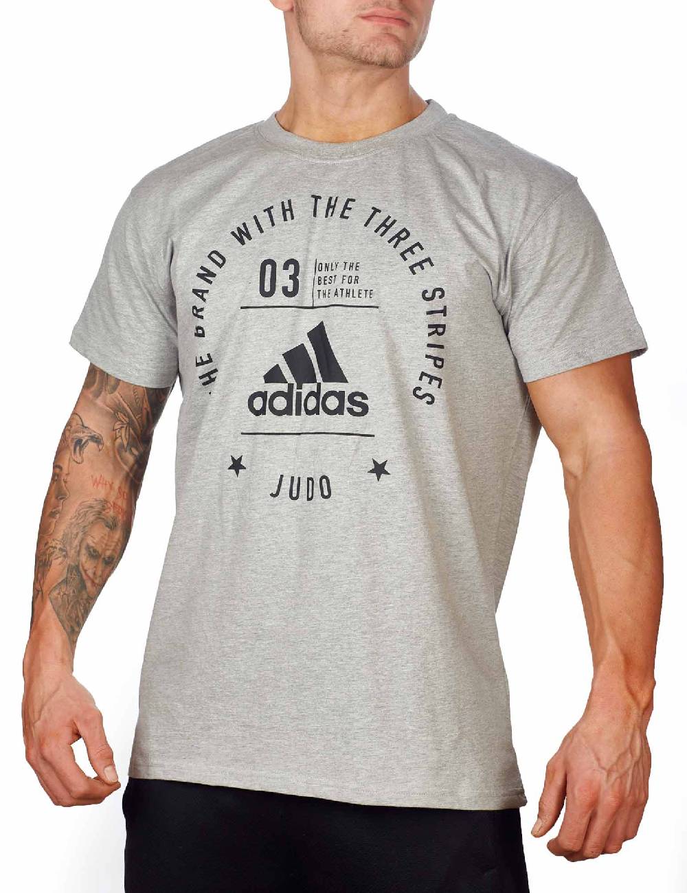 Ju Sports adidas Community T-Shirt Judo "Pro" grey/black, adiCL01J VIP-Rabatte