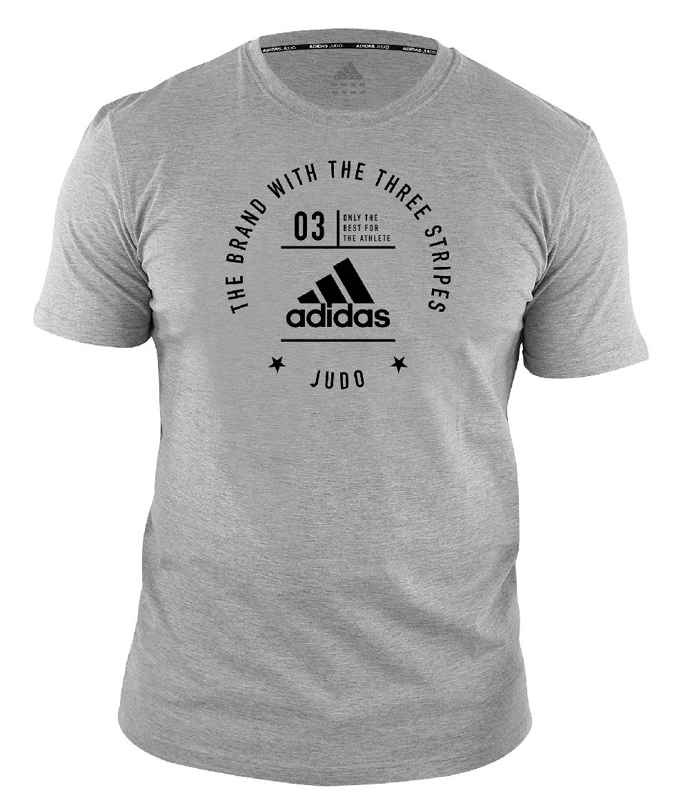 Ju Sports adidas Community T-Shirt Judo "Pro" grey/black, adiCL01J VIP-Rabatte