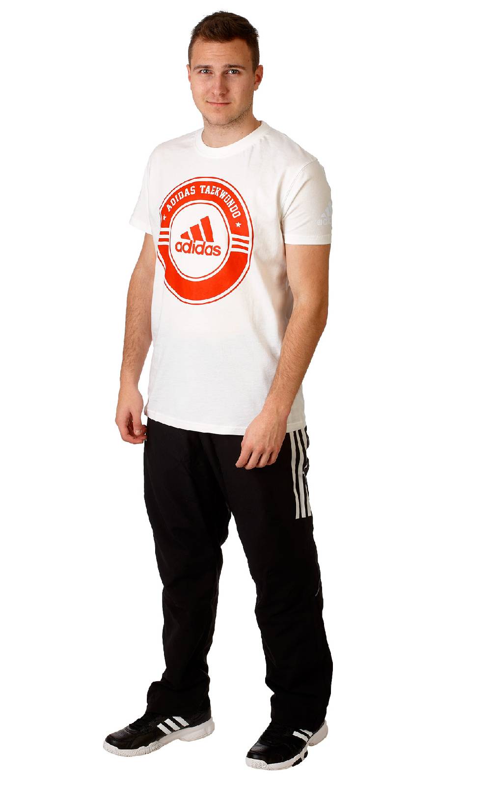 Ju Sports adidas Taekwondo Community Line Shirt "Circle" weiß/rot, adicsts01T Neueste Stile
