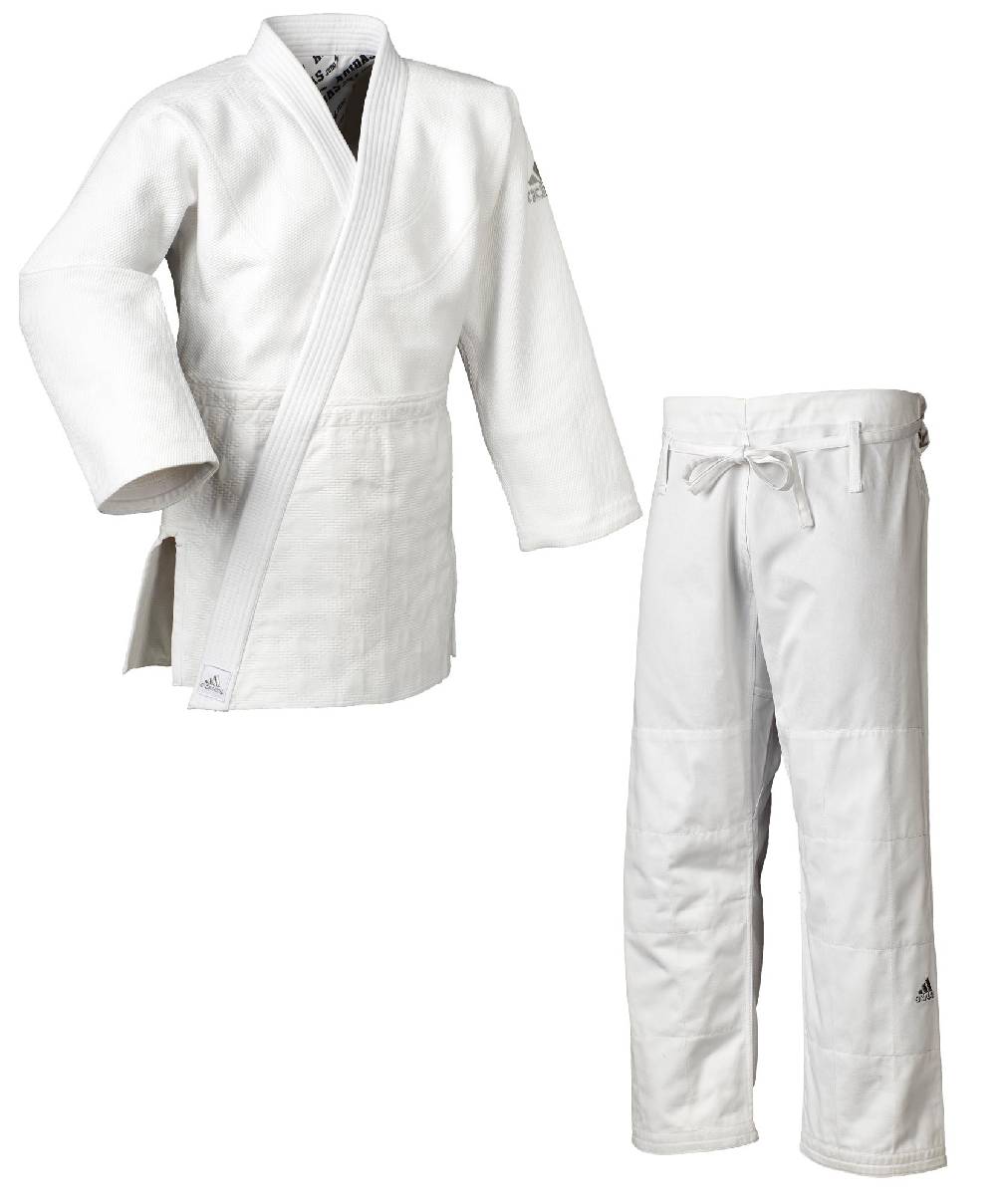 Ju Sports adidas Judo-Anzug Millenium weiß/silbernes Logo, J990 Riesige Rabatte