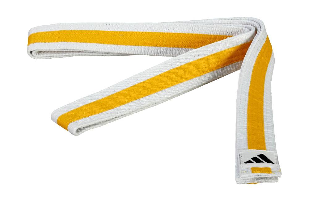 Ju Sports adidas Gürtel weiß/gelb/weiß Vierteljährliche Förderung