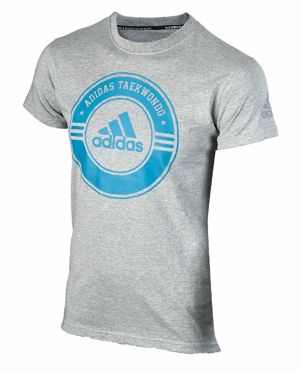 Ju Sports adidas Taekwondo Community Line Shirt "Circle" grey/blue, adicsts01T Outlet