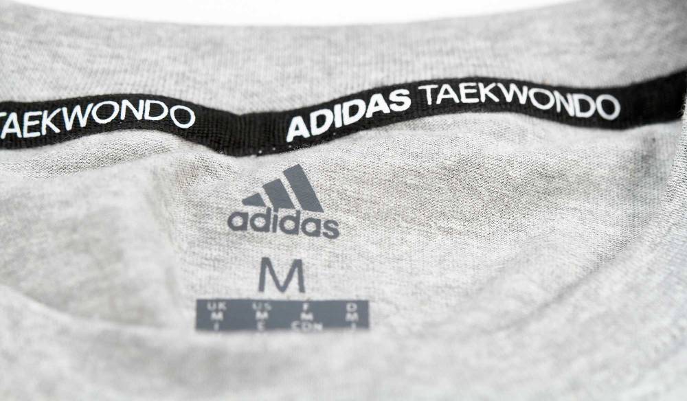 Ju Sports adidas Taekwondo Community Line Shirt "Circle" grey/blue, adicsts01T Outlet
