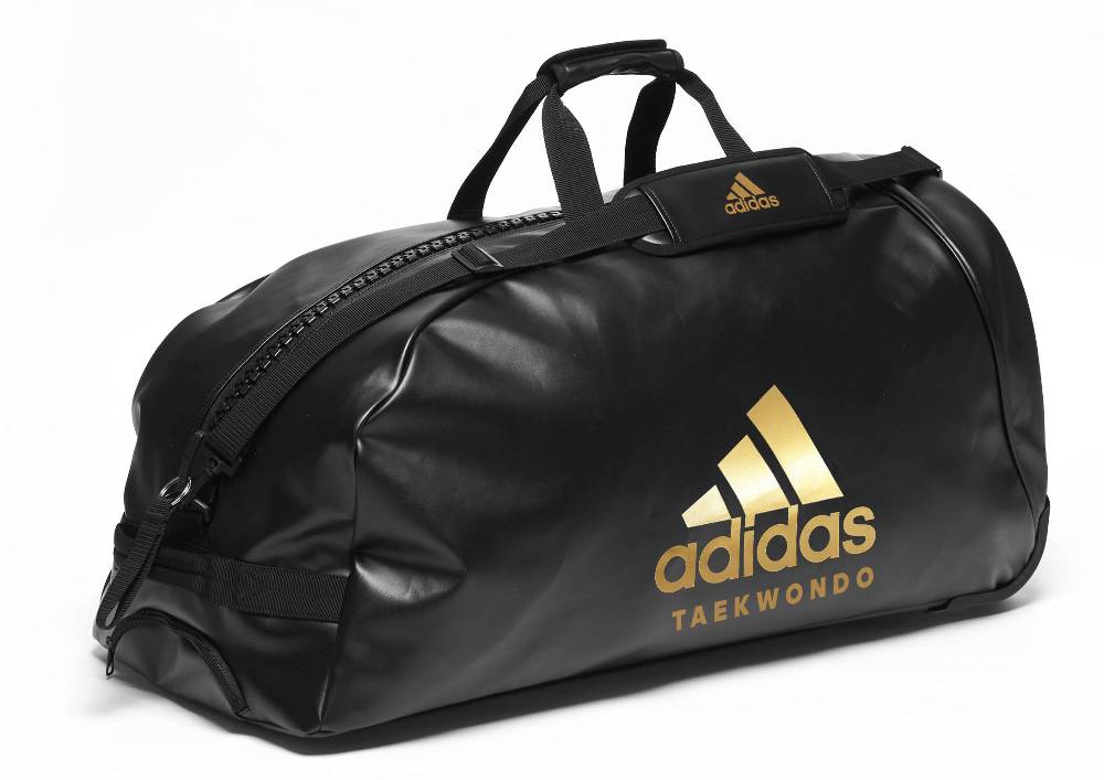 Ju Sports adidas Trolley "Taekwondo" black/gold PU, adiACC056T Super Sparpreis