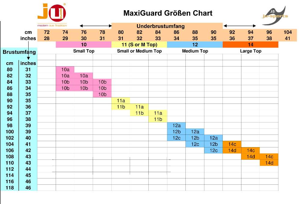 Ju Sports Brustschutz für Damen Maxi Guard nur Top Letzter Tag