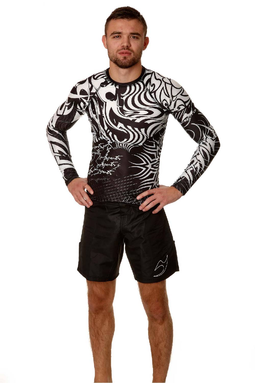 Ju Sports Rashguard Pro C17 Psycho langarm Black Friday Preise