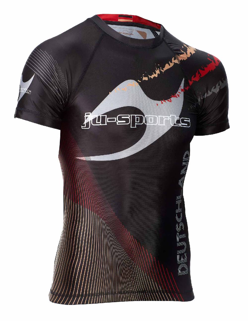 Ju Sports Rashguard Pro C18 Germany kurzarm schwarz Im Verkauf