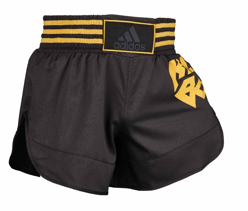 Ju Sports adidas Kick Boxing Shorts schwarz/gold, ADISKB02 Outlet