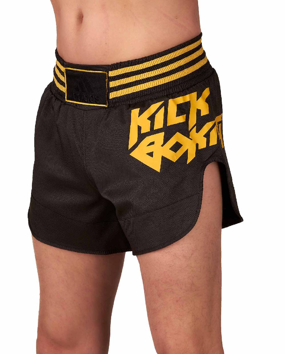 Ju Sports adidas Kick Boxing Shorts schwarz/gold, ADISKB02 Outlet