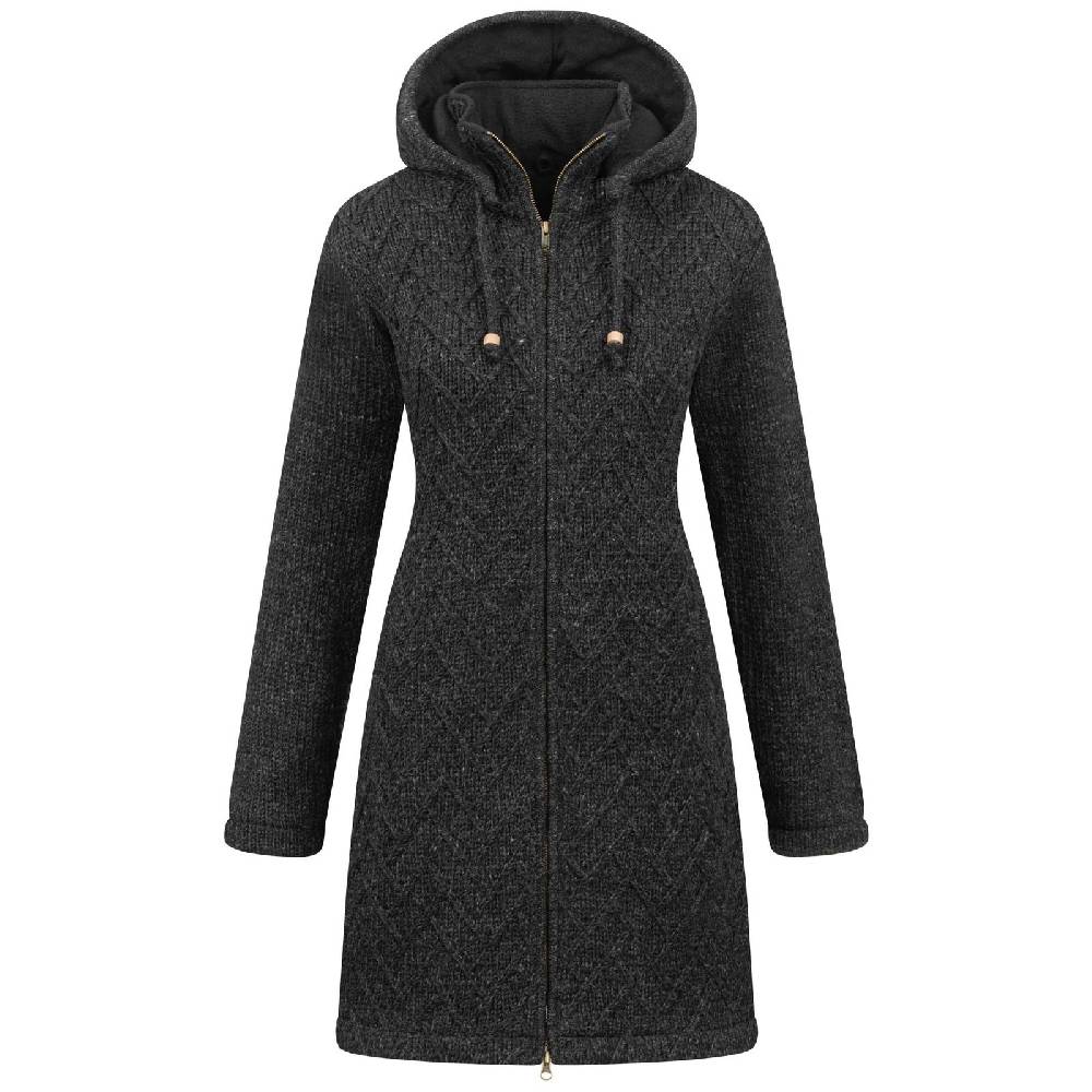 Kunst Und Magie ALMHUBER Klassische Damen Strickjacke Kurzmantel Winter Mantel Wolle Jacke Wollmantel Kapuze Bis zu 60% Rabatt