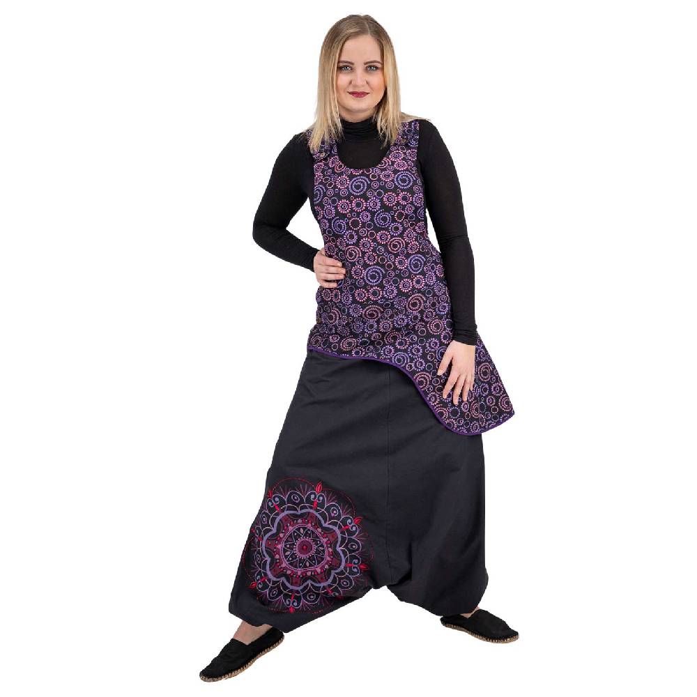 Kunst Und Magie Latzhose Haremshose Jumpsuit Hose Psy Goa 70er Overall Hippie Boho Ibiza Style