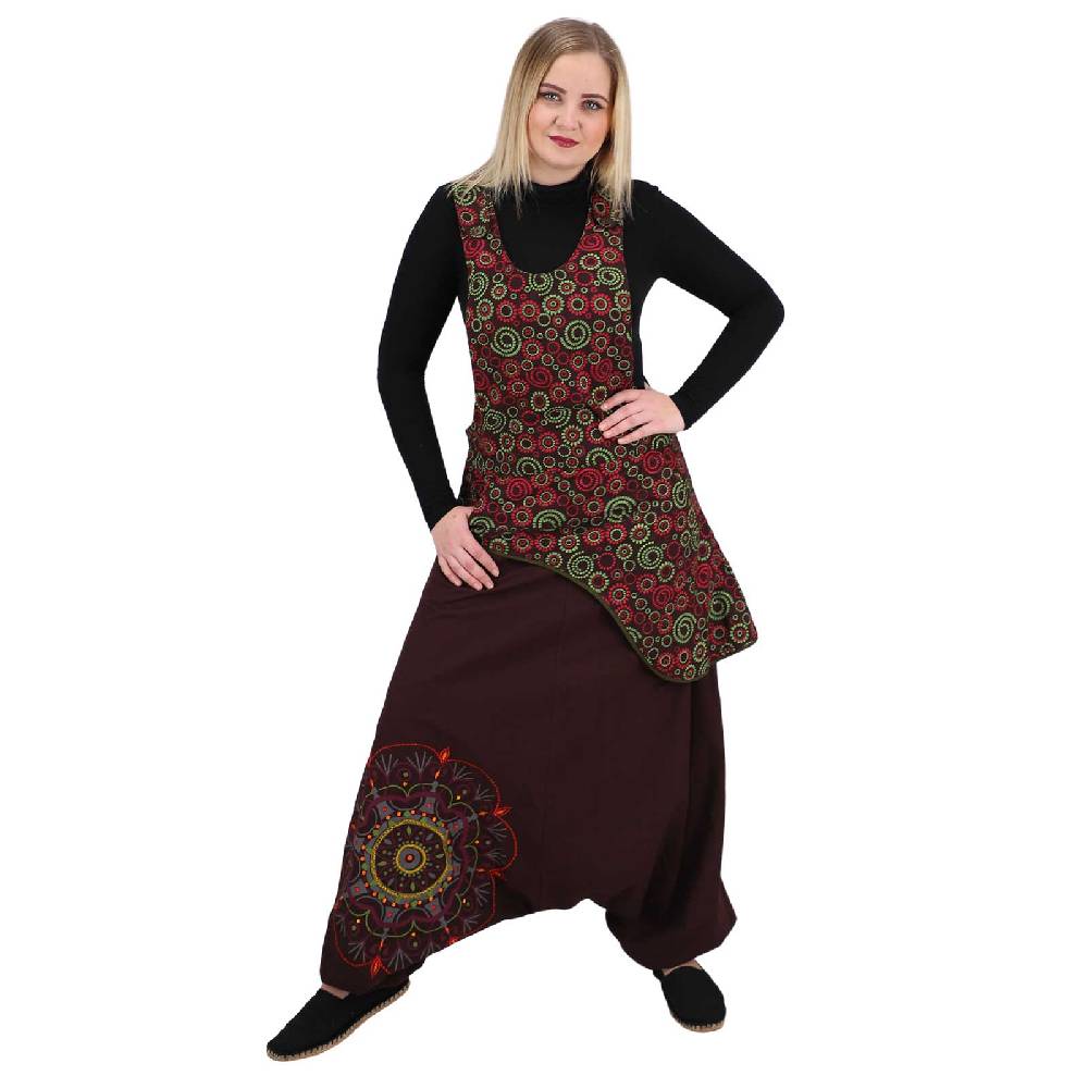Kunst Und Magie Latzhose Haremshose Jumpsuit Hose Psy Goa 70er Overall Hippie Boho Ibiza Style Sonderangebot der Fabrik
