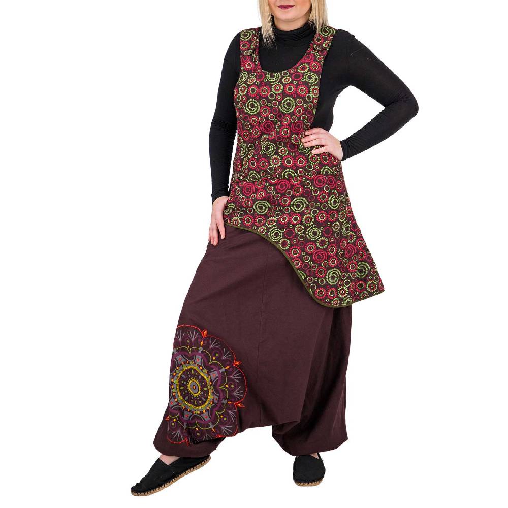 Kunst Und Magie Latzhose Haremshose Jumpsuit Hose Psy Goa 70er Overall Hippie Boho Ibiza Style Sonderangebot der Fabrik