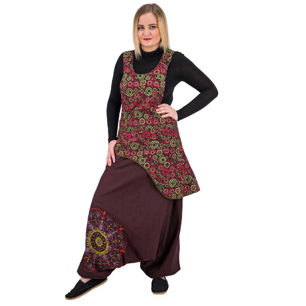 Kunst Und Magie Latzhose Haremshose Jumpsuit Hose Psy Goa 70er Overall Hippie Boho Ibiza Style Sonderangebot der Fabrik