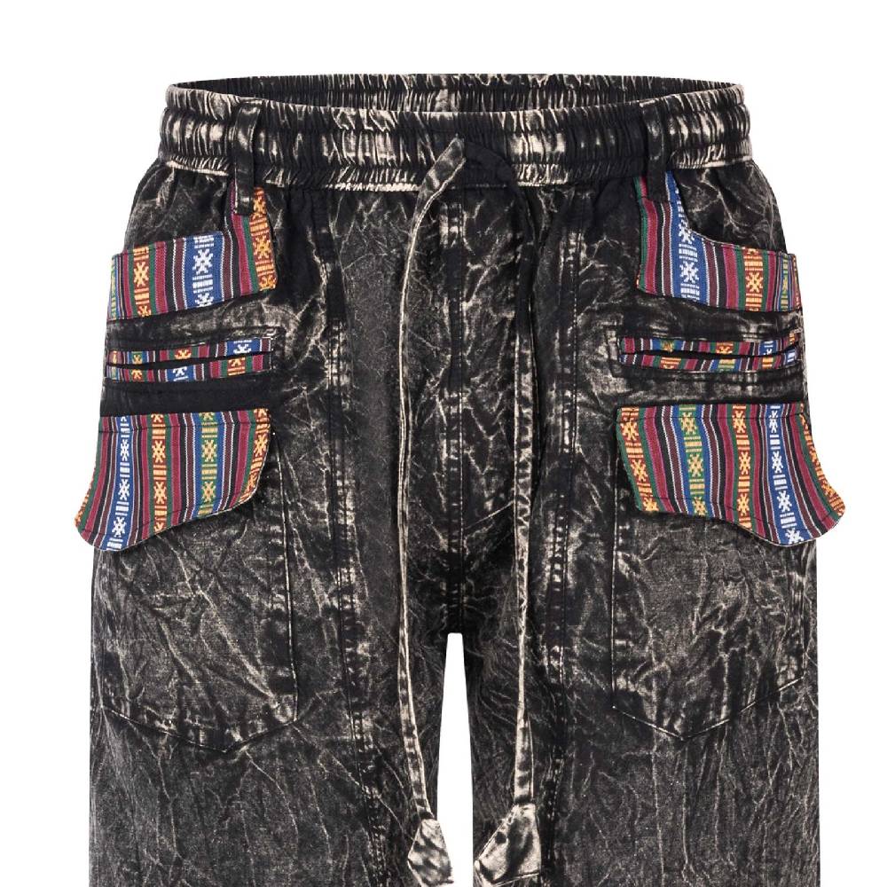 Kunst Und Magie Kurze Aladin Herren Hose 3/4 Baggy Cargo Yoga Pants Hippie Goa Baumwoll Shorts Discount Store für neue Produkte