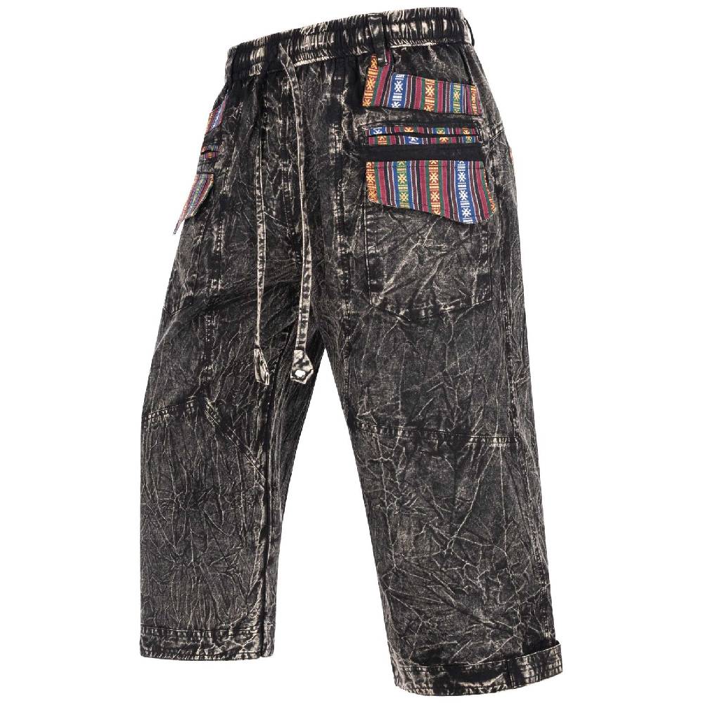 Kunst Und Magie Kurze Aladin Herren Hose 3/4 Baggy Cargo Yoga Pants Hippie Goa Baumwoll Shorts Discount Store für neue Produkte