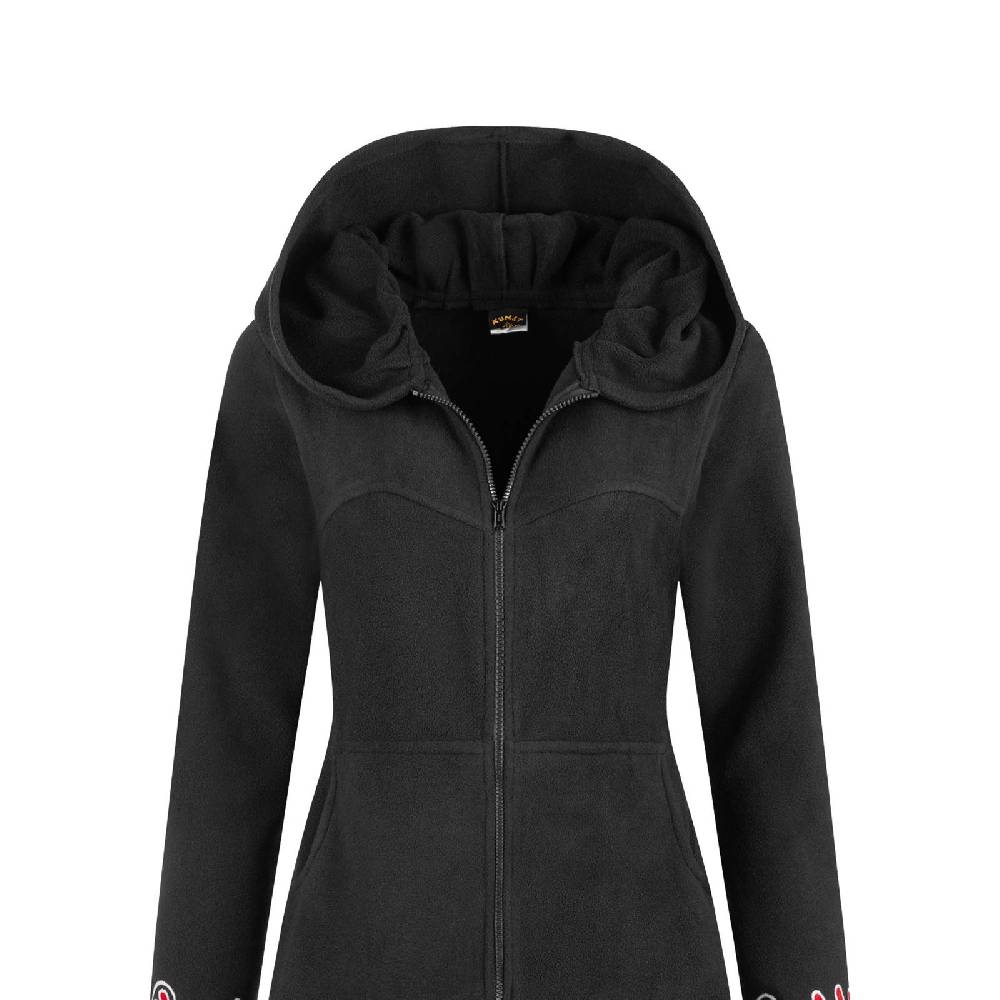 Kunst Und Magie Kunst und Magie Damenmantel aus Fleece Boho Kurzmantel Jacke Goa recycelt Super Rabatt