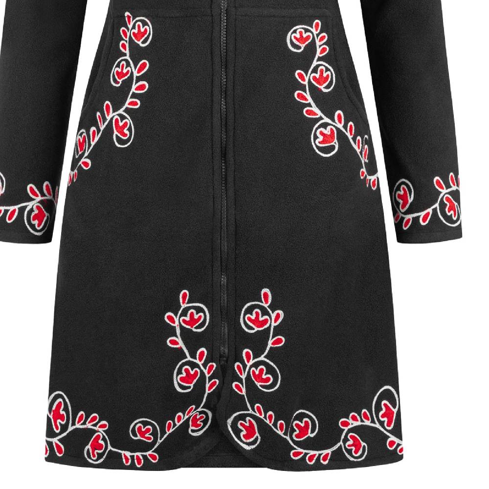Kunst Und Magie Kunst und Magie Damenmantel aus Fleece Boho Fleece Jacke Riesige Rabatte