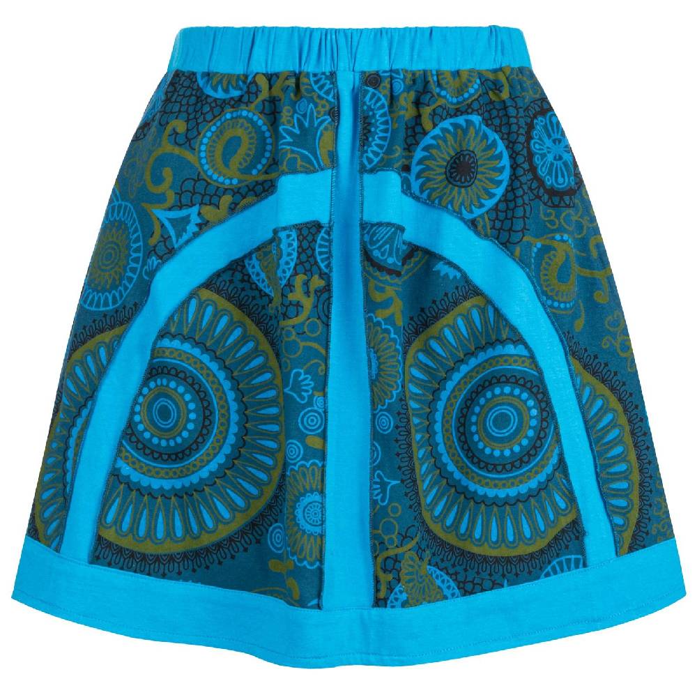 Kunst Und Magie Kunst und Magie Bunter Damen Rock kurzer Boho Rock Hippie Goa Begrenzt auf 3 Tage