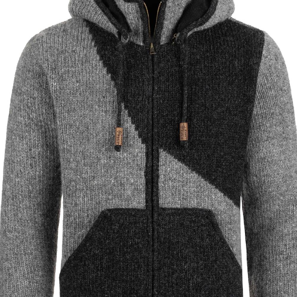Kunst Und Magie Strickjacke Goa Wolle Jacke Fleecefutter Zipfelkapuze Unisex Fair Rabatte dieses Monats