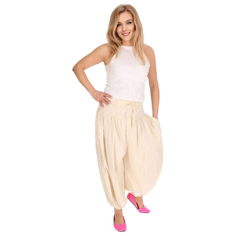 Kunst Und Magie Kunst und Magie Damen Hose Baumwoll Yoga Freizeit Haremshose Wellnesshose Pluderhose Ballonhose Meist gekauft