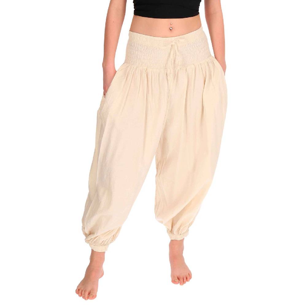 Kunst Und Magie Kunst und Magie Damen Hose Baumwoll Yoga Freizeit Haremshose Wellnesshose Pluderhose Ballonhose Meist gekauft