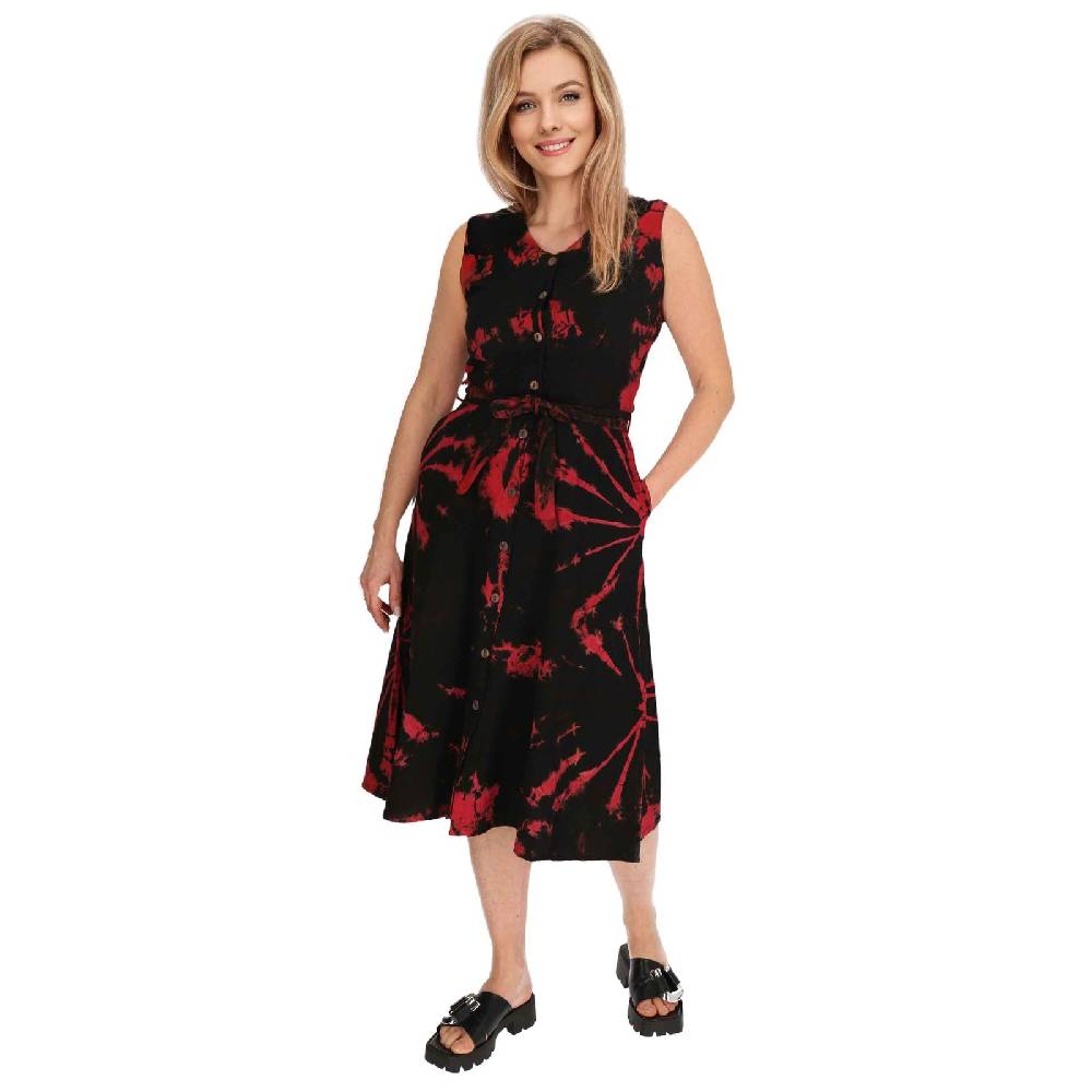 Kunst Und Magie Kleid Batik Sommerkleid Baumwoll Kleid Boho Ibiza Geköpft Hippie Tie Dye Fabrik Onlineshop