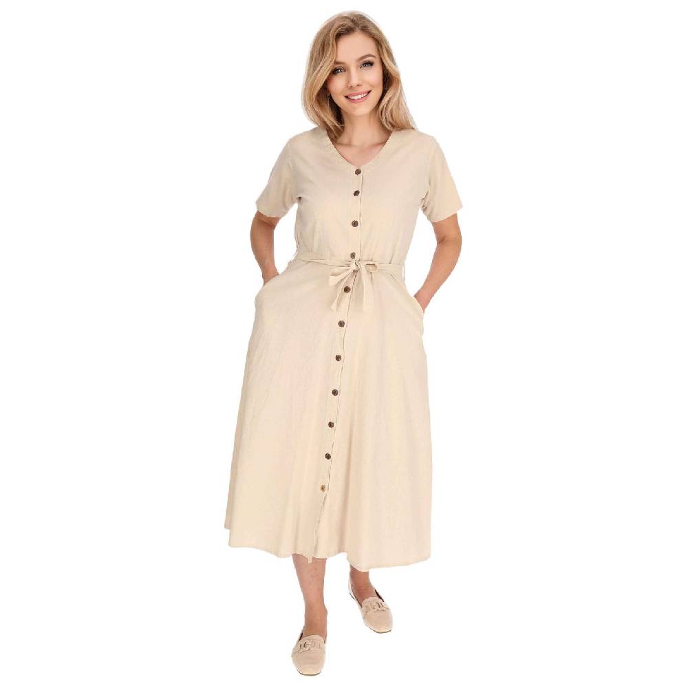 Kunst Und Magie Kleid Sommerkleid Baumwoll Kleid Boho Ibiza Geknöpft Hippie Sonderangebot