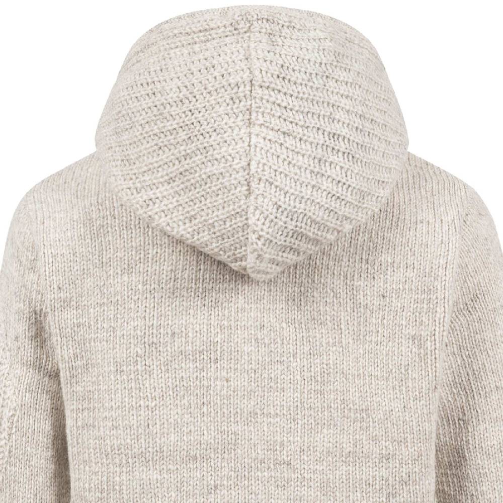 Kunst Und Magie Strickjacke Schurwolle Klassich Nordisch Wolle Jacke mit Kapuze Kragen Futter Unisex Online Shopping
