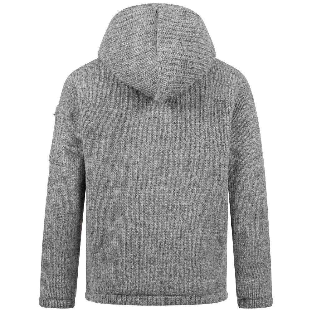 Kunst Und Magie Herren Strickjacke Schurwolle Klassich Nordisch Wolle Jacke mit Kapuze Schurwolle Osterangebot