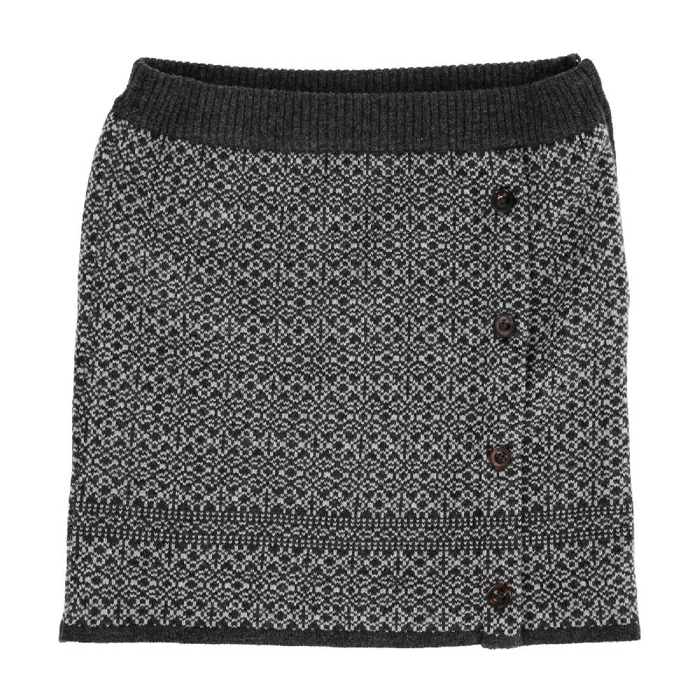 Kunst Und Magie Strickrock Knielanger Rock aus Schurwolle vom Lamm Lammwolle Wollrock Feinstrick Boho Vatertagsangebot