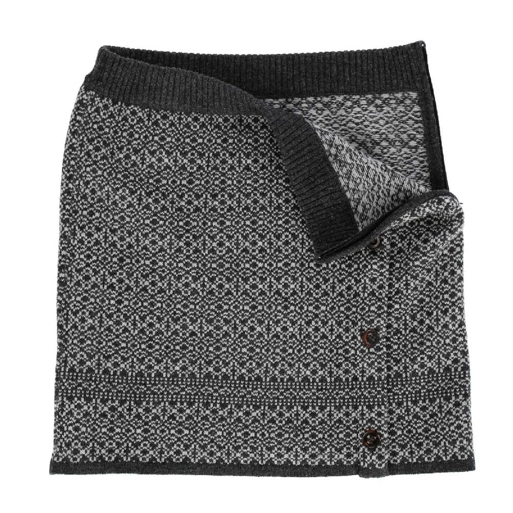 Kunst Und Magie Strickrock Knielanger Rock aus Schurwolle vom Lamm Lammwolle Wollrock Feinstrick Boho Vatertagsangebot